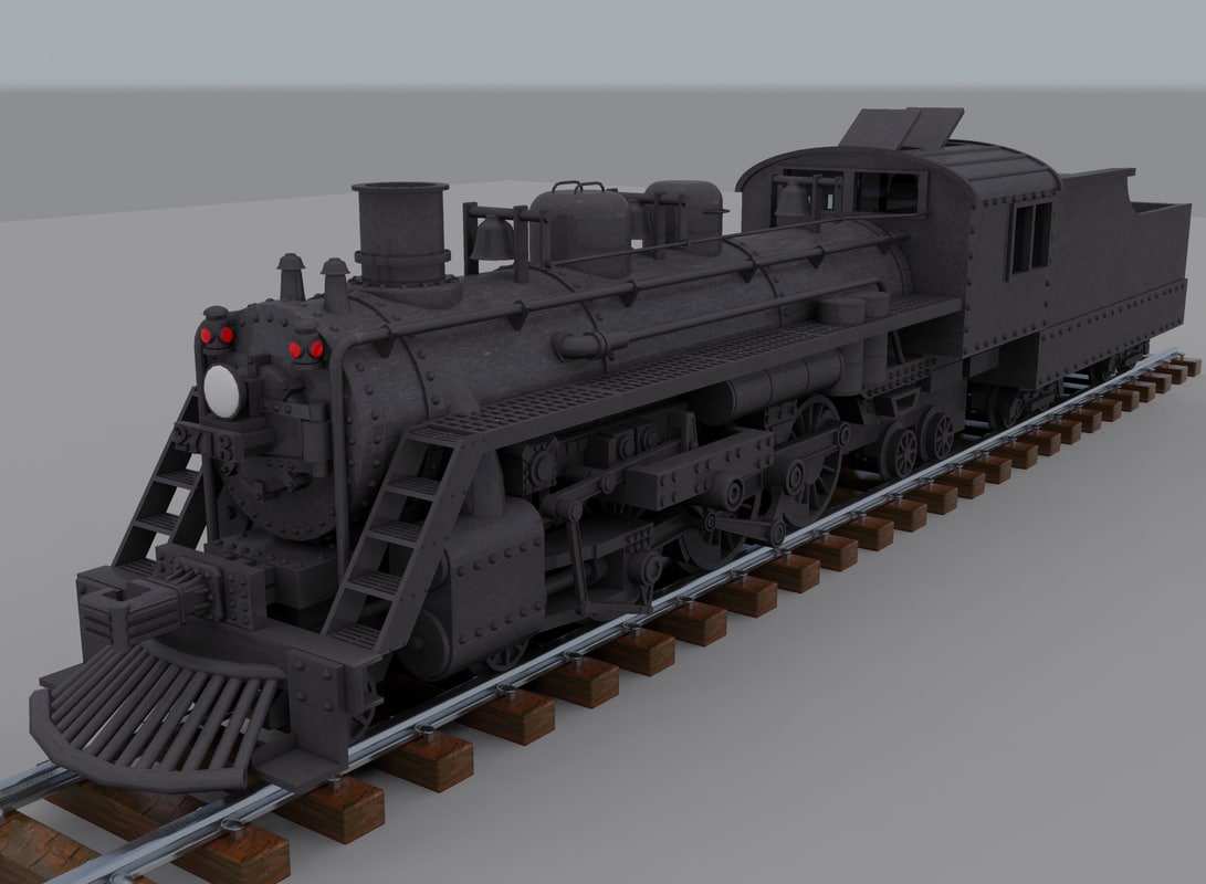 3d Model Steam Locomotive