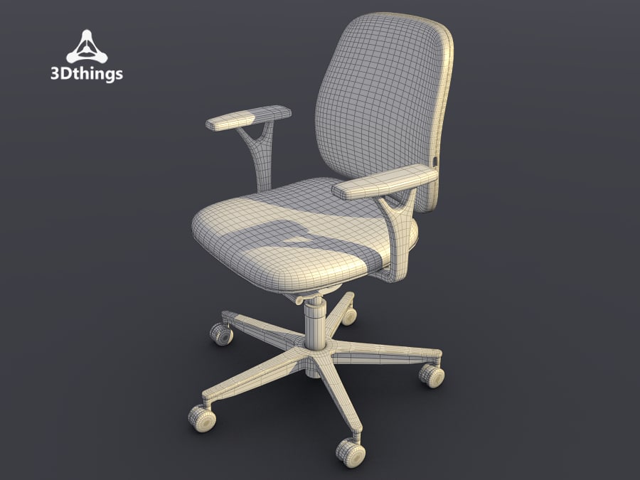 3d model office chair early bird