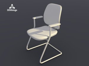 office chair early bird 3d model