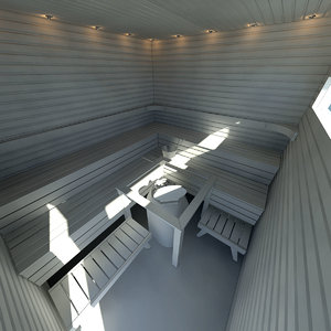 3ds max finnish sauna