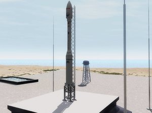 3d launch pad complex taurus model