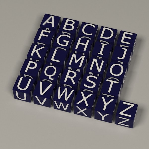 Download 3d boxes alphabet letters