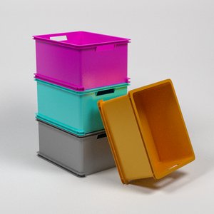 3d stackable plastic storage containers