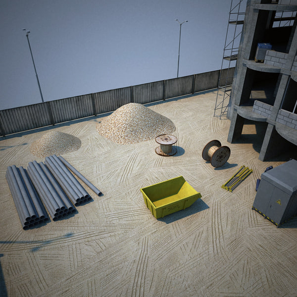 building construction 3d model