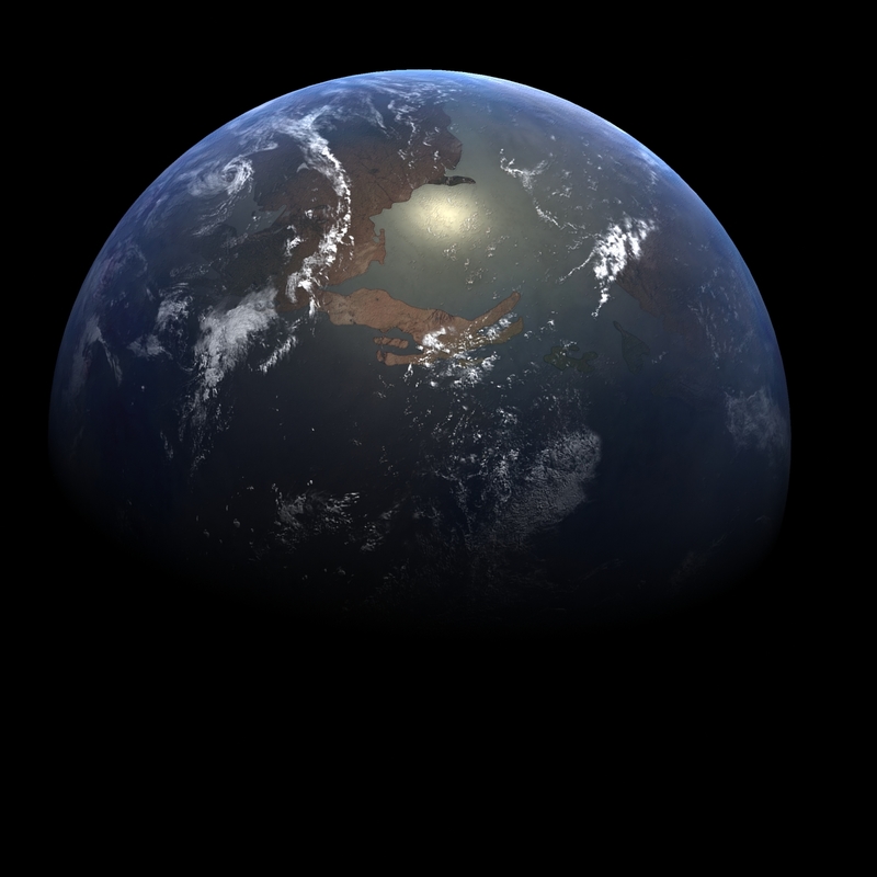 3d cretaceous earth early model