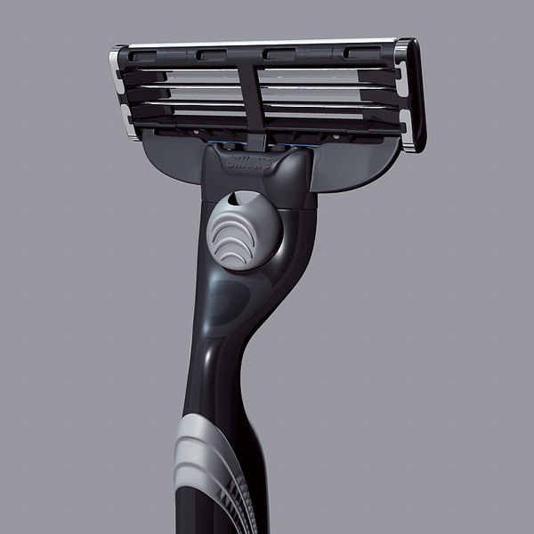 razor gillette mach 3 3d model