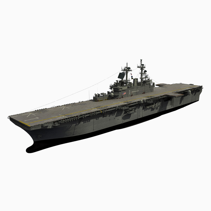 3d model uss wasp lhd-1