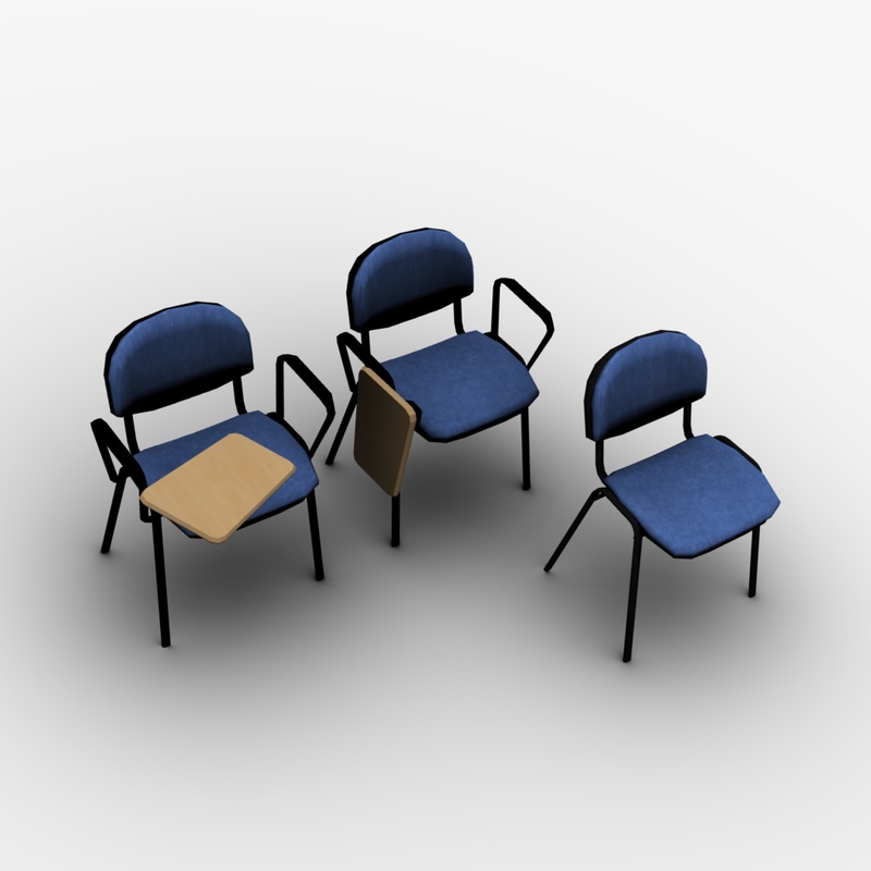 free obj model office chairs