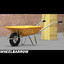 3d wheelbarrow materials model