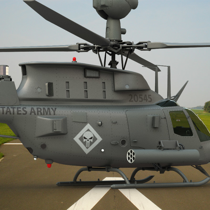 oh-58d kiowa warrior by 3drivers