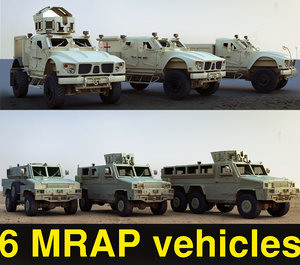 3d 6 resistant vehicles mrap model