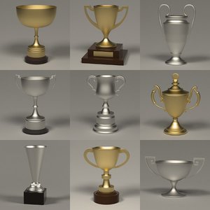 3d 9 trophies