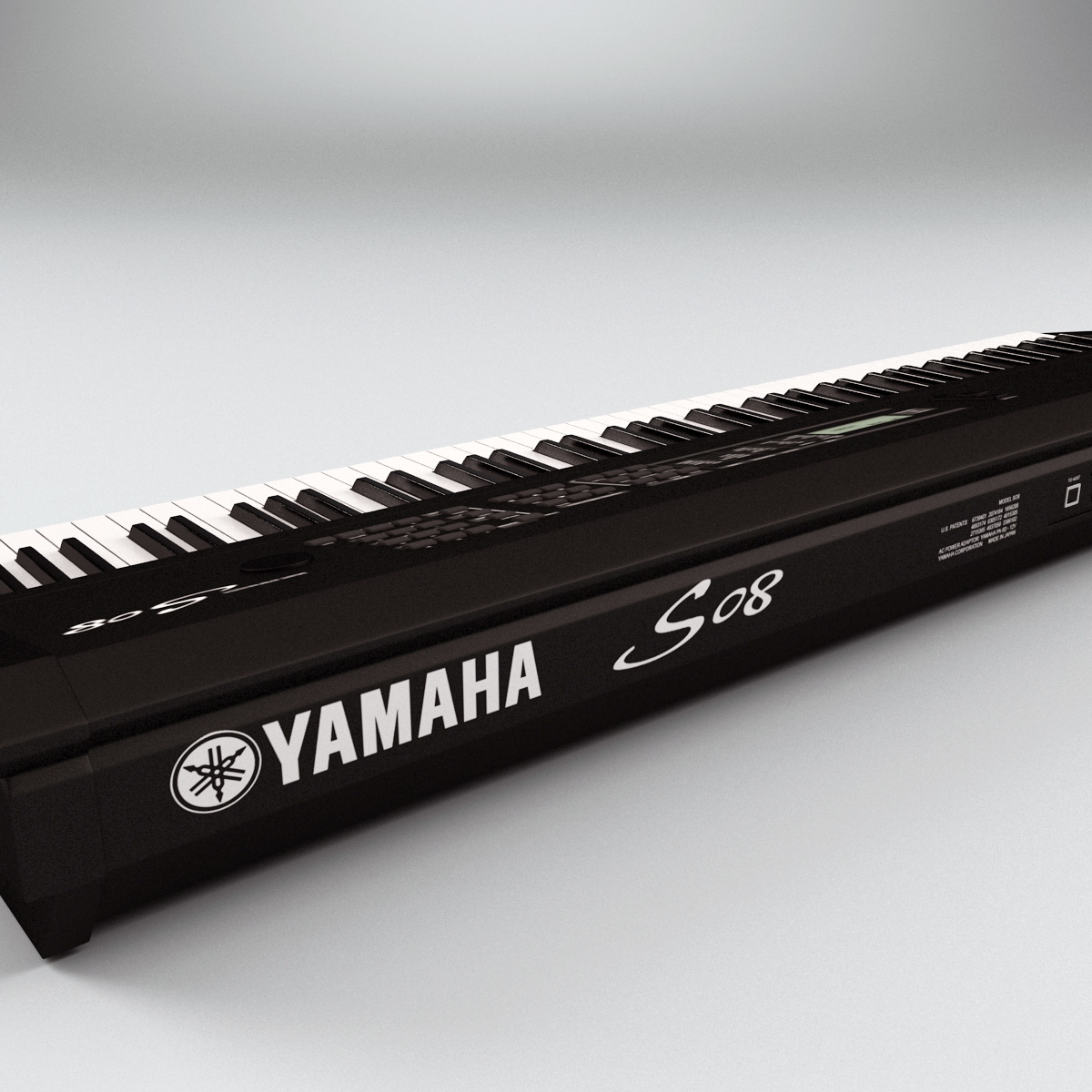 3d model synthesizer yamaha s08