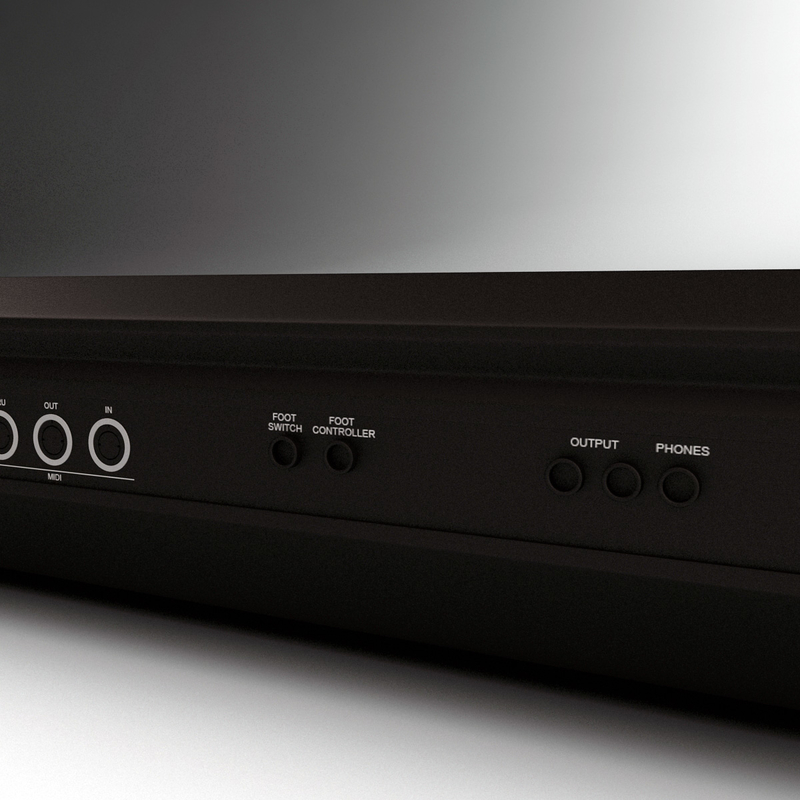 3d model synthesizer yamaha s08