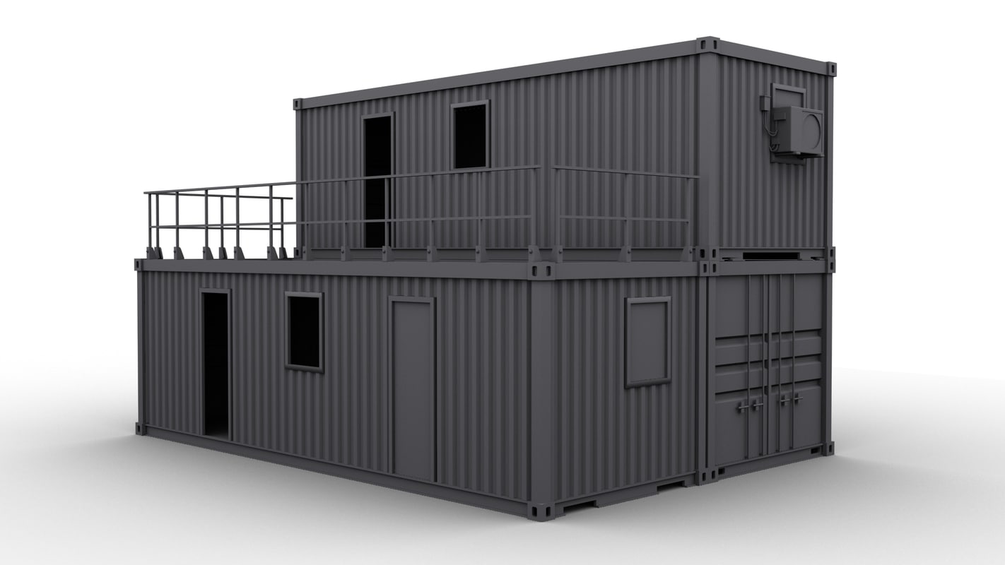 Container Construction Building 3d Max