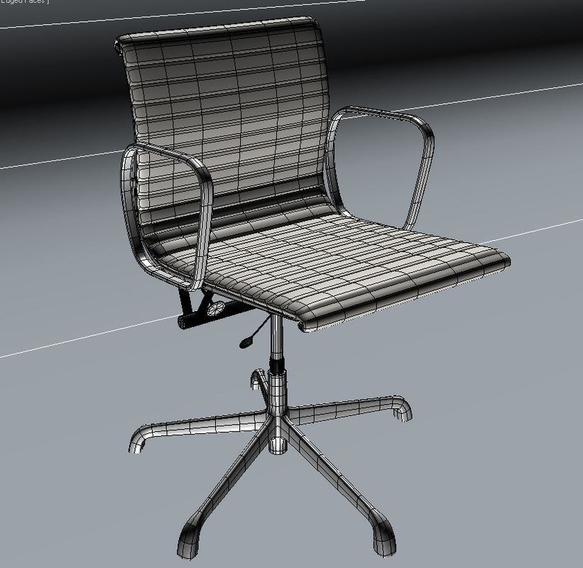 eames office chair 3d model