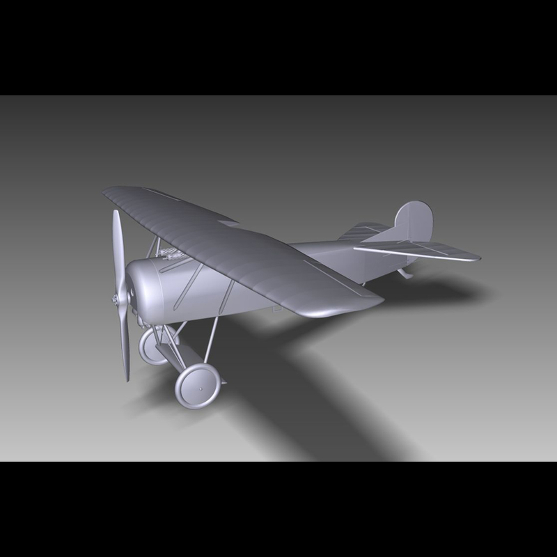 fokker d viii e 3d model