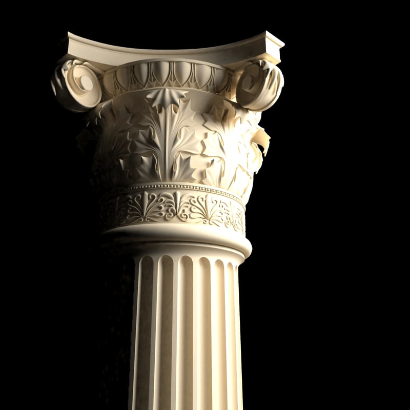 3d Model Corinthian Column