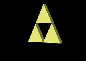 triforce legend zelda 3d model