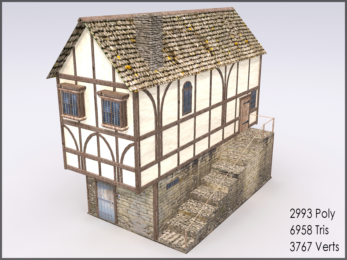 Medieval Town Building Games 3d Model