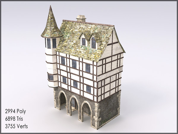 Medieval Town Building Games 3d Model