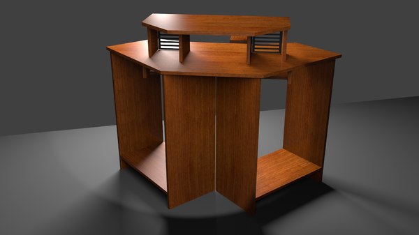 3d Model Corner Computer Desk