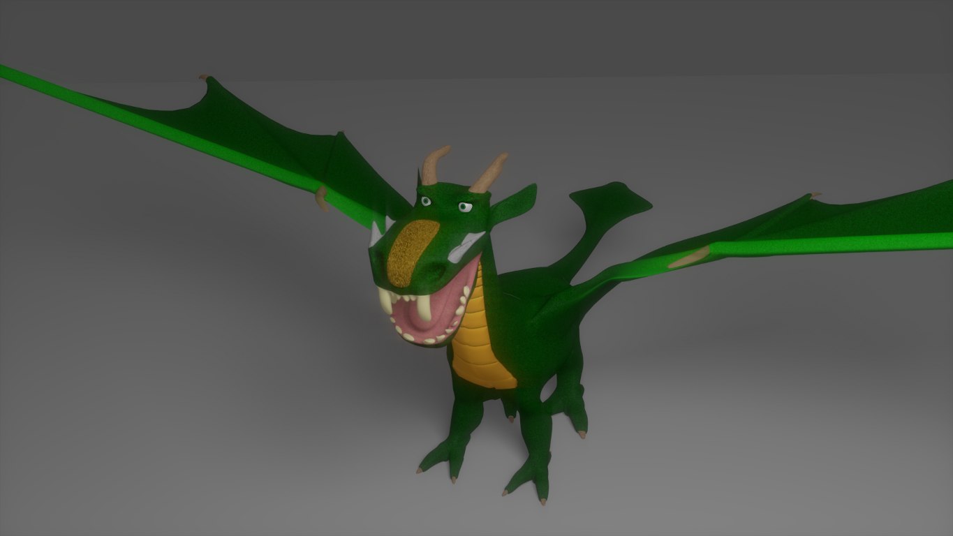 blender dragon claws wings