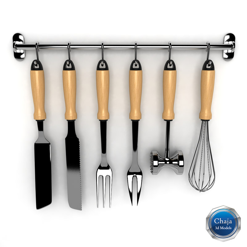 kit kitchen tools 3d model