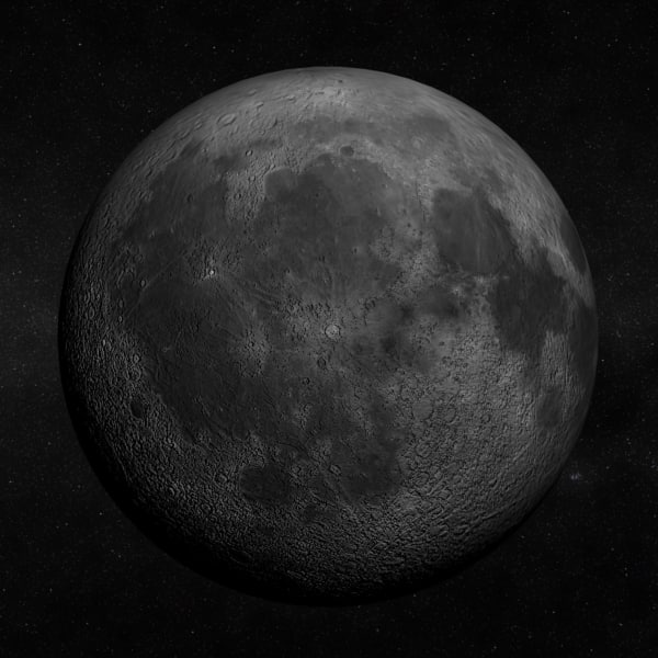 moon phases 3d model