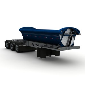 dump trailer tw3500 midland 3d model