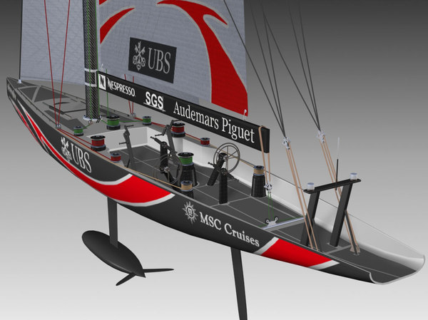 competition sailing yacht italy 3d model