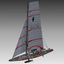 competition sailing yacht italy 3d model