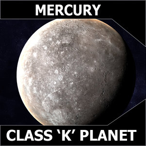 3d planet mercury