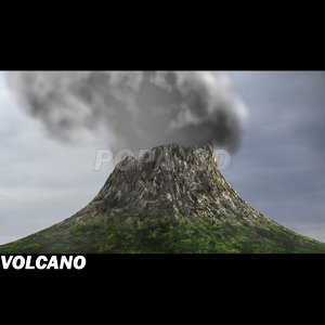 volcano volcanic mountain 3ds