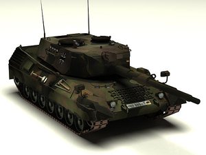 3d model of german leopard 1a3 battle tank