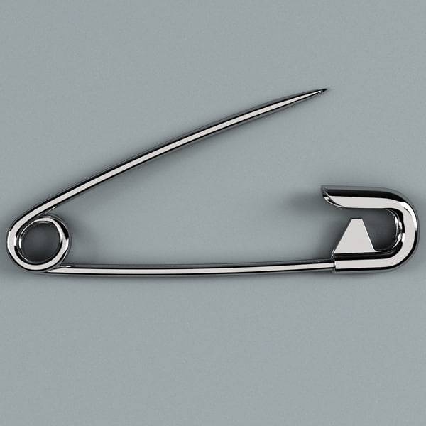 3d Model Safety Pin V2