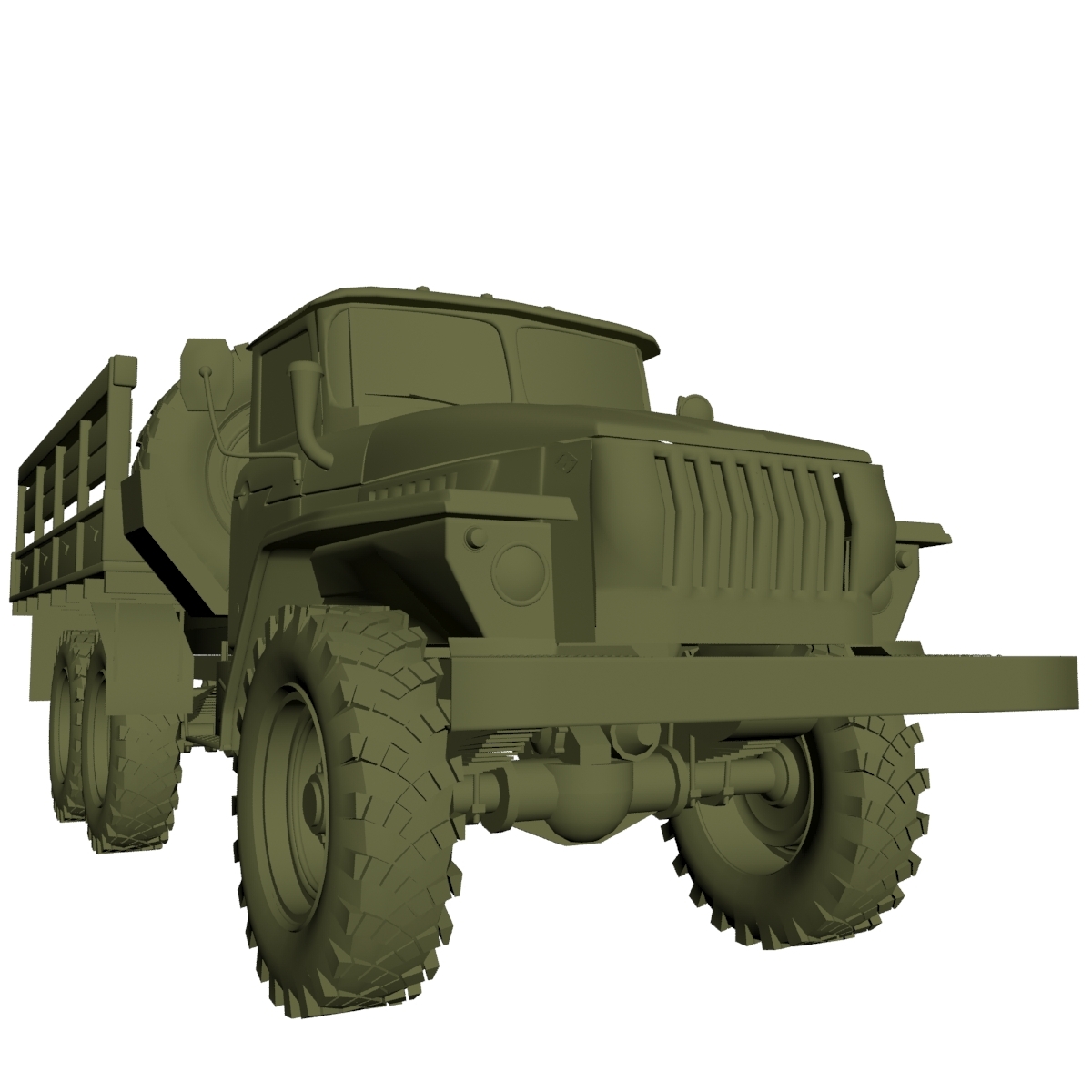 3d Russian Ural 4320 Model