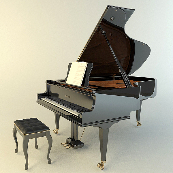 kawai piano 3d model
