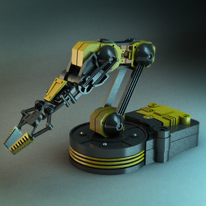 3ds max robot arm mechanical