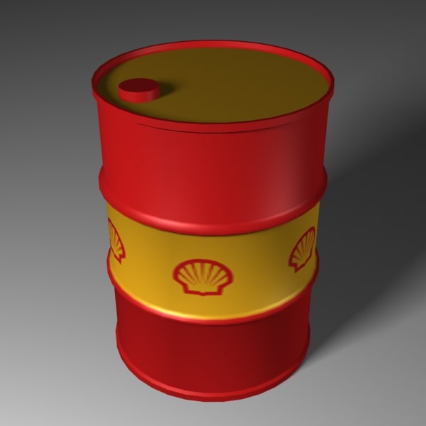 3d oil barrel model