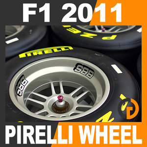 formula 1 2011 pirelli 3d model