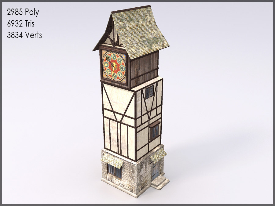 Max Medieval Clock Tower