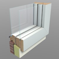 3d window section
