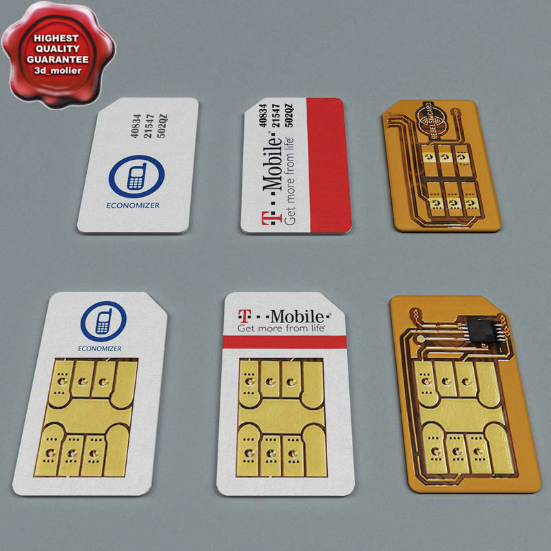 modèle 3D de Collection de cartes Sim - TurboSquid 583840