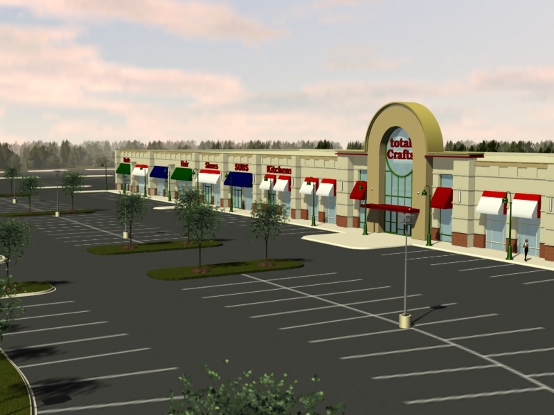 3d model store facade