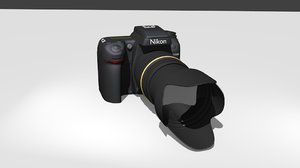 nikon d7000 camera 3d model