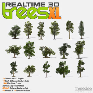 3ds max realtime trees xl -
