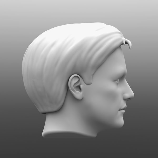 male human head solidworks 3dm