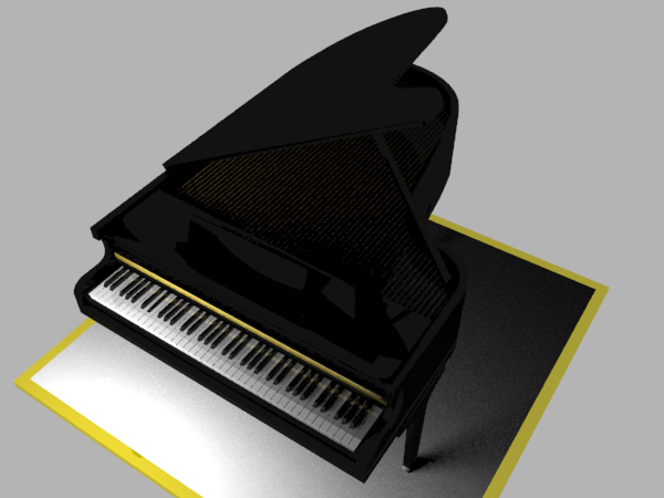 3d piano model