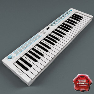 usb midi keyboard u-key 3d model